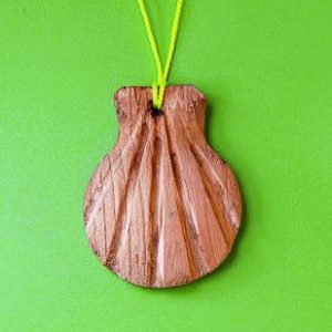 Schelp in hout
